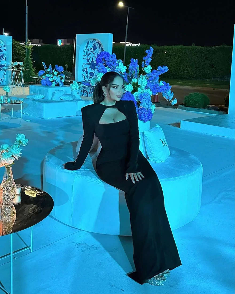Elegant Black Prom Dresses Mermaid Long Sleeves Formal Evening Dresses Women Party Gowns