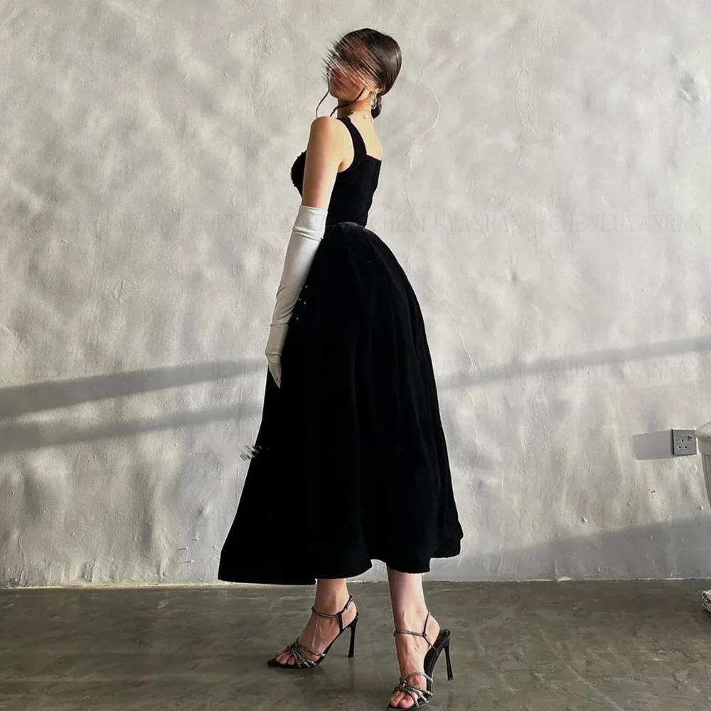 Little Black Dress Formal Occasion Dress Fashion Long Ball Gown A-line Evening Party Gowns