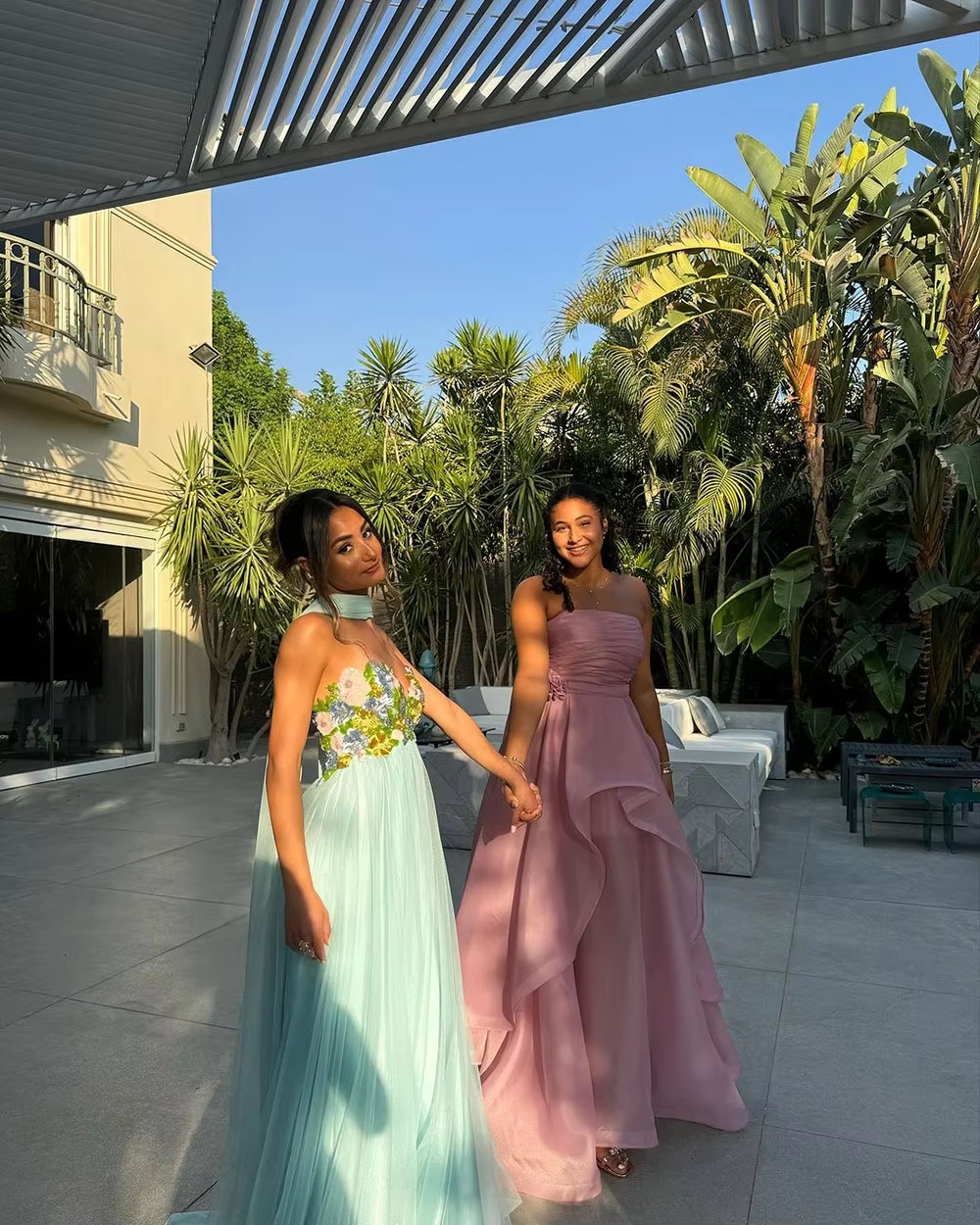 Elegant Sky Blue Prom Dress 3D Flore Sweetheart Birthday Dress With Cape Women Guest Dress Women Evening Party Gown Customized