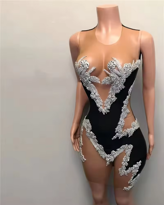 Sexy Short Prom Dress For Black Girls 2025 Beaded Crystal Birthday Party Gowns Mermaid Mini Cocktail Robe Bal Aso Ebi
