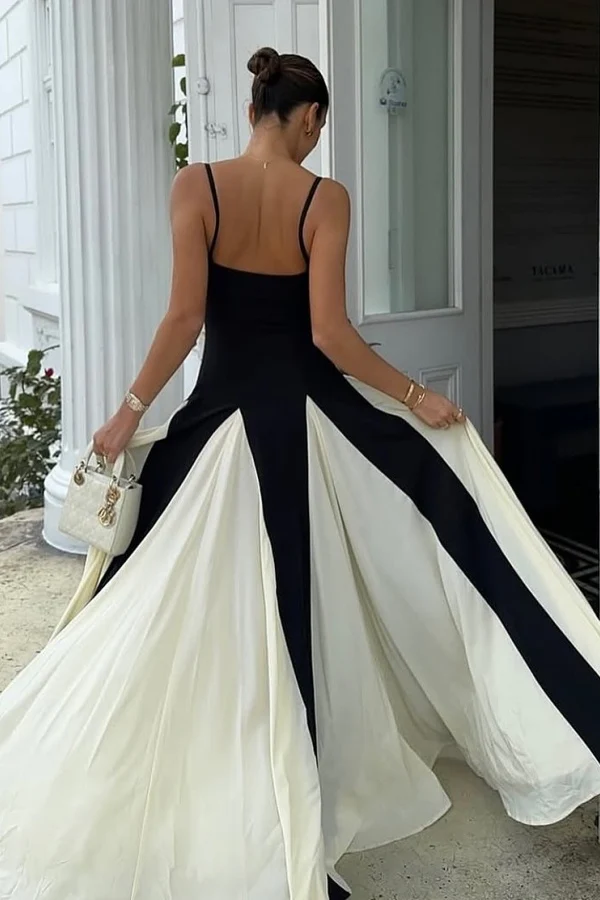 Elegant A-Line Strapless Spaghetti Straps Sleeveless Pleated Open Back Prom Party Dress Evening Formal Gown Cocktail Dress