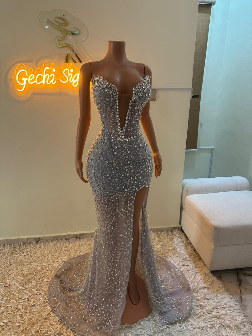 Mermaid Rhinestone Dress LUXURY DRESS