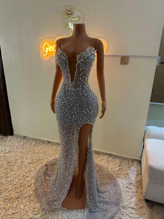 Mermaid Rhinestone Dress LUXURY DRESS