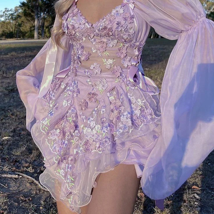 Pretty Pink Organza Appliques A Line Short Graduation Homecoming Dress Birthday Outfits