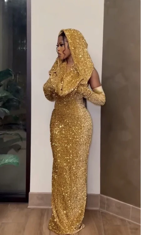 Simple Mermaid Sequin Prom Dresses Birthday Outfit