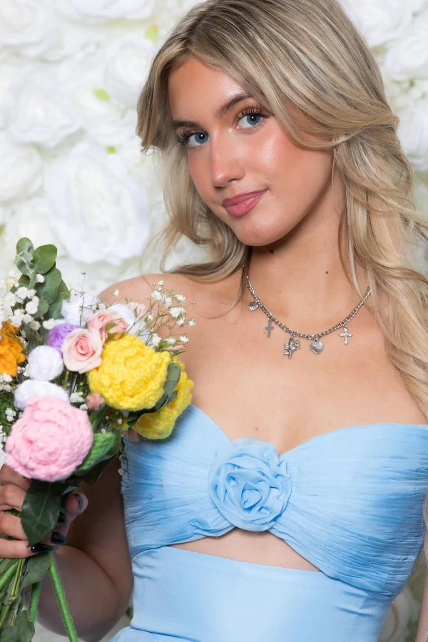 Sweetheart Bow Knot Prom Dress with High Side Slit and Train