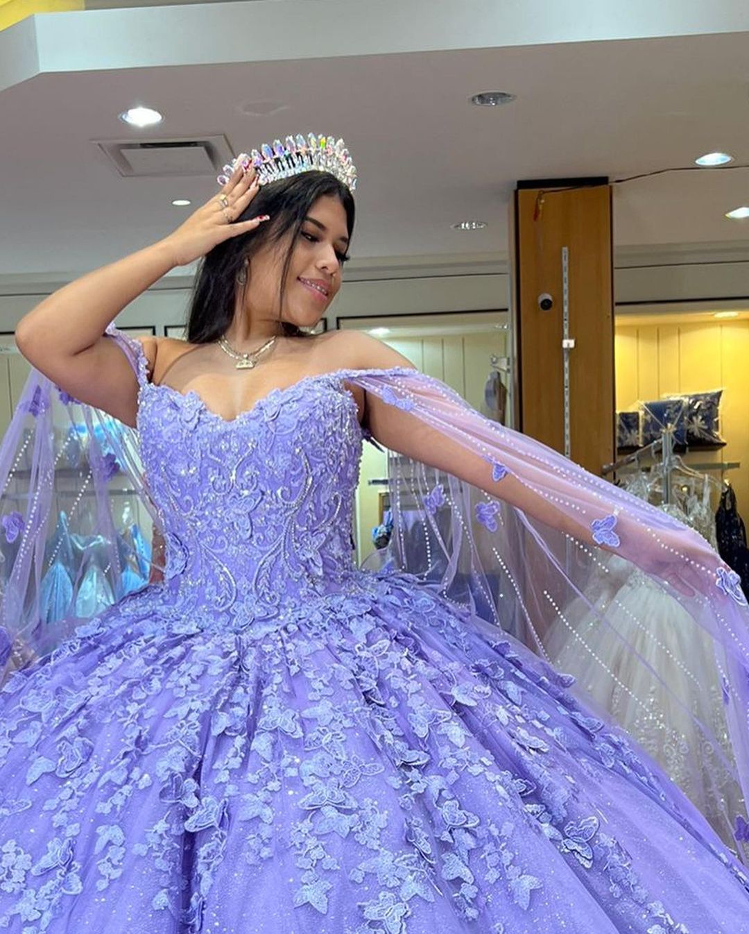 Lace Ball Gown,Long Prom Dress,Evening Dress,Prom Dresses