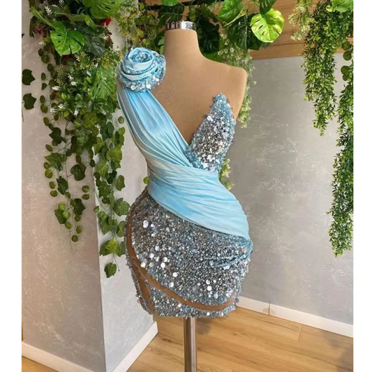 Cocktail Evening Gowns Short Prom Dress Strapless Knee Length Formal Hoco Dress Graduation Women Party Gown