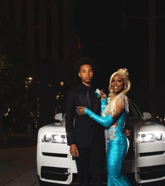 Sparkling Mermaid Prom Dress Luxury Diamond Applique Beaded Black Girls Birthday Party