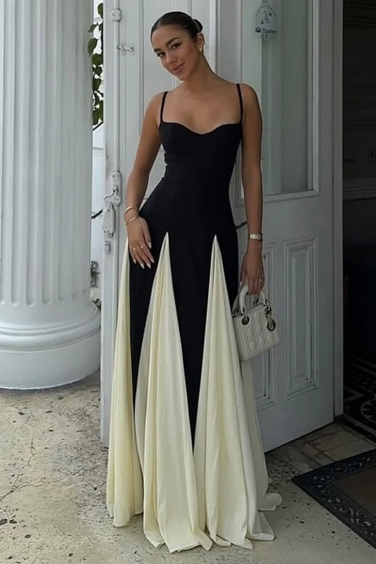 Elegant A-Line Strapless Spaghetti Straps Sleeveless Pleated Open Back Prom Party Dress Evening Formal Gown Cocktail Dress