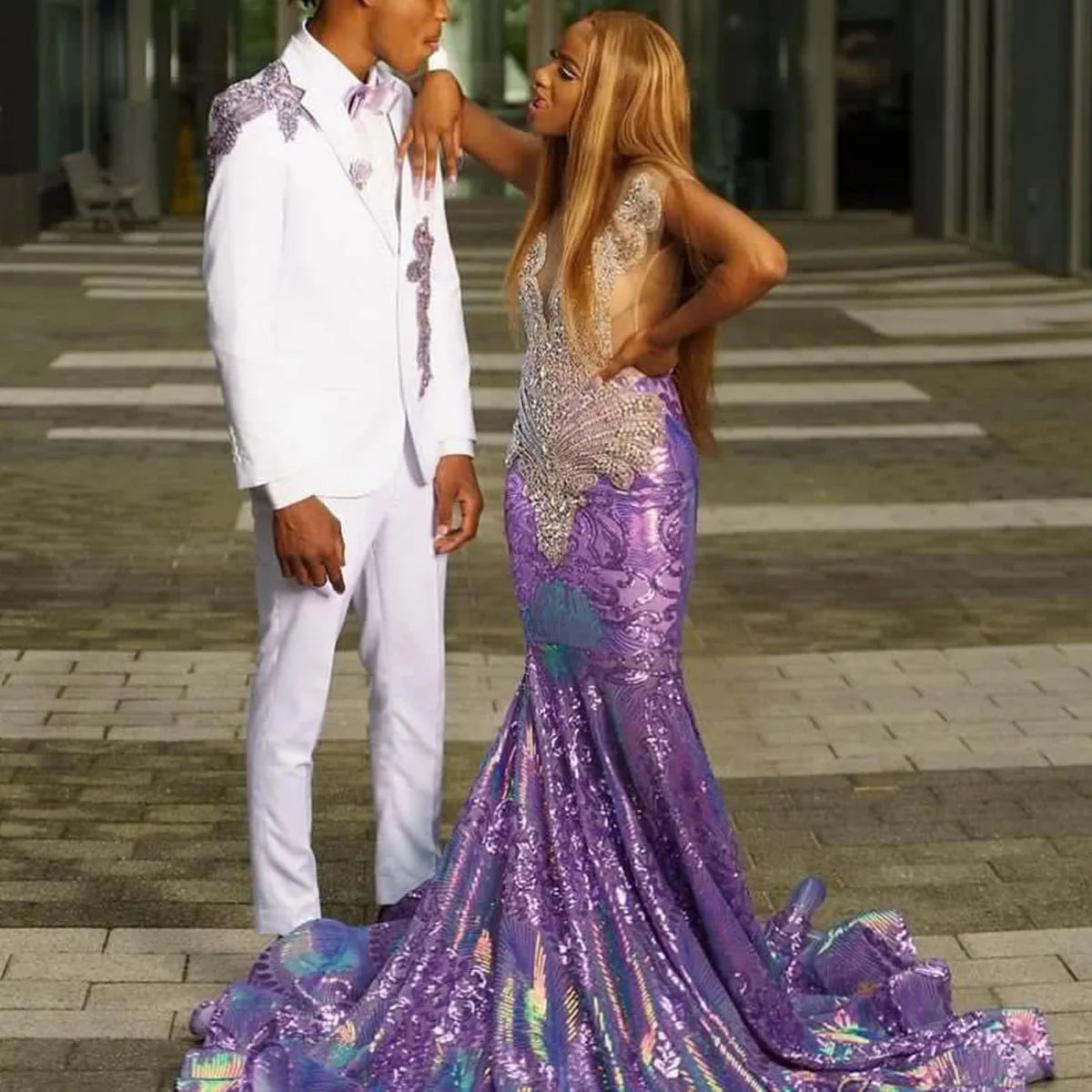 Customized Simple Mermaid Bride Dresses Strapless Crystal Sleeveless Draped Pleat Open Back Sexy Prom Dress Robe de soirée